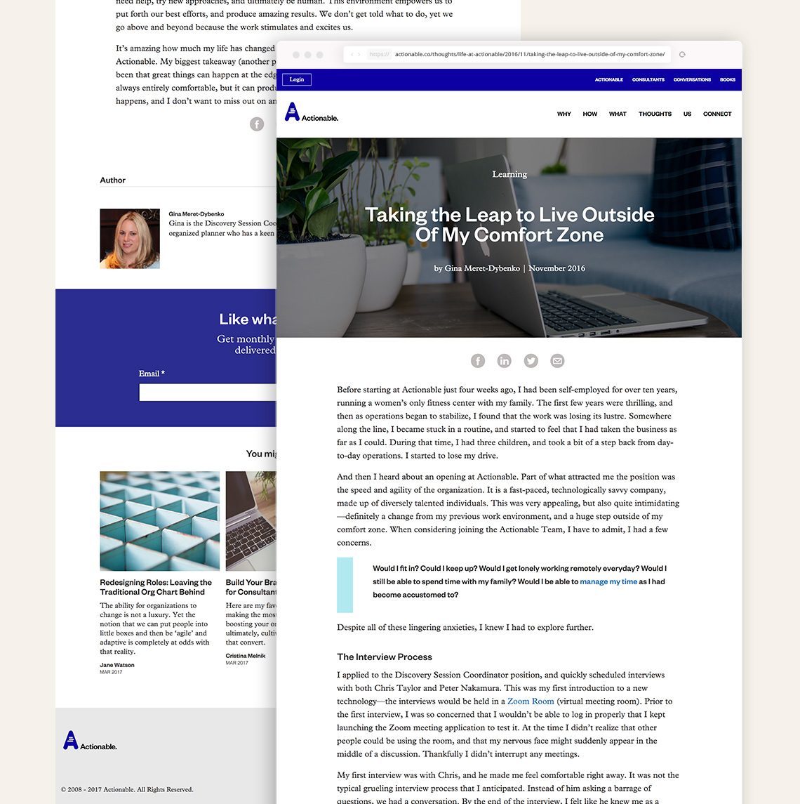 Actionable - Blog Post