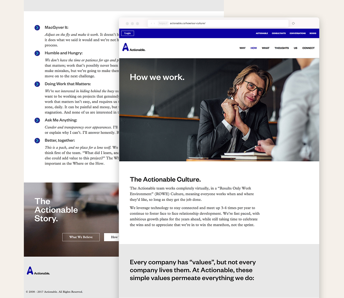 Actionable - Panel page