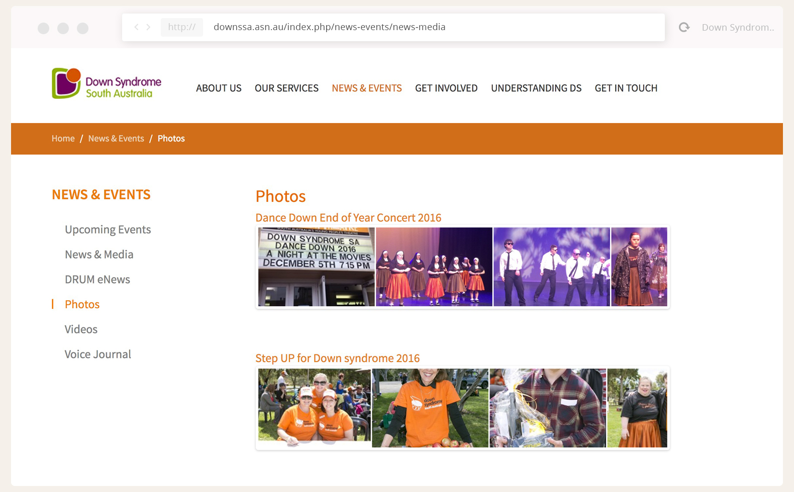 Down Syndrome SA - News and Media