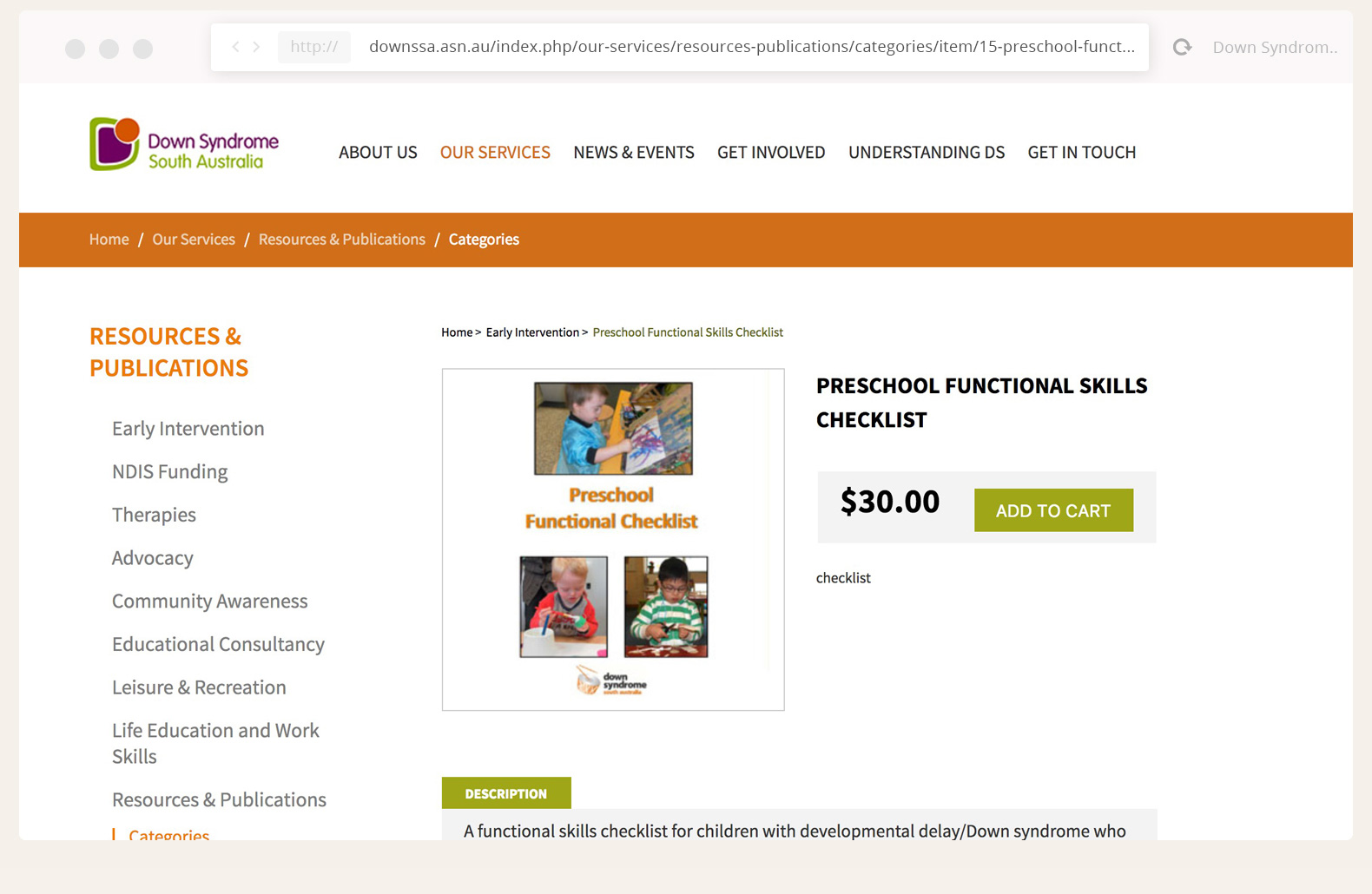 Down Syndrome SA - product 